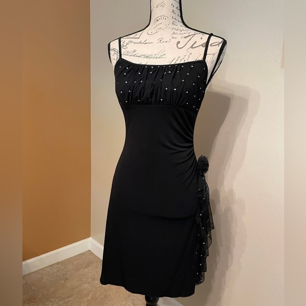 90s style slip on little black dress Sz.S